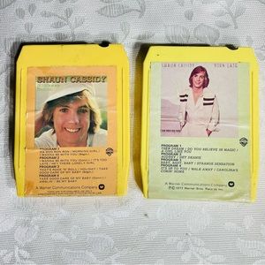 Shaun Cassidy 8 track tape lot of 2